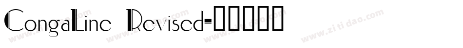 CongaLine Revised字体转换